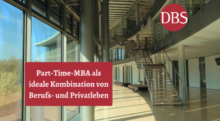 The Part-Time MBA at DBS as an ideal combination of professional and private life.