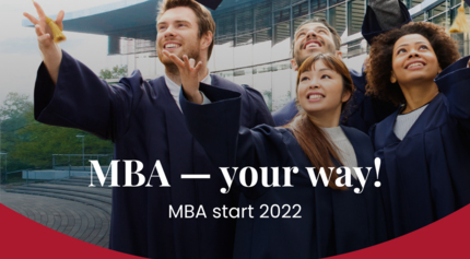 Start of the English- language MBA programme 2022