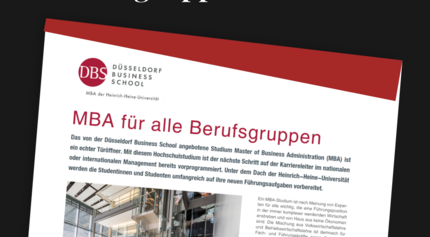 MBA for all professions (TOP Magazin)